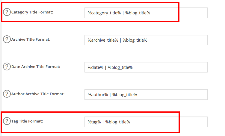 Meta titles for categories and tags (All in One SEO plugin example)
